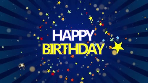 Joyeux anniversaire Texte de joyeux anniversaire et fête avec confettis