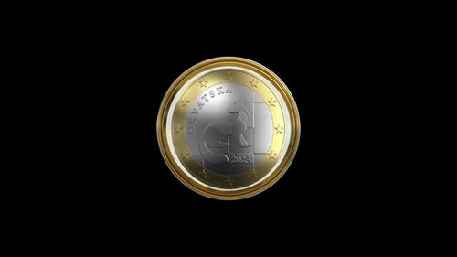 Coin Gold Icon Loop Animation
