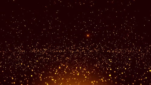 Shining Gold Particles Shimmering Glittering Particles With Bokeh Wedding Gold Particles