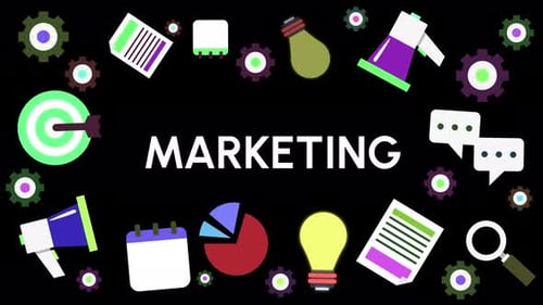 Marketing Elements Background Animation