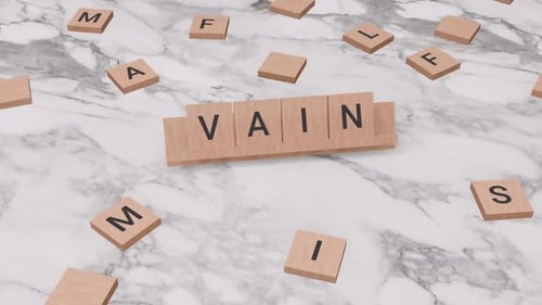 Vain word on scrabble