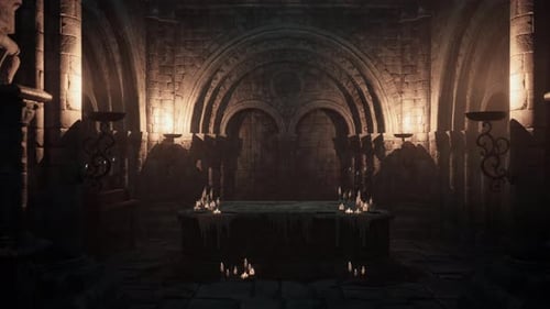 Interior of a Gothic Church with Incredible Views