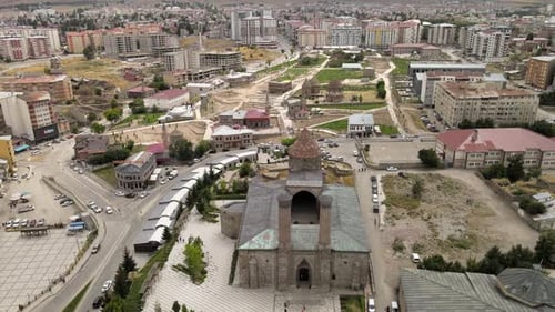 ancient building and cityscape