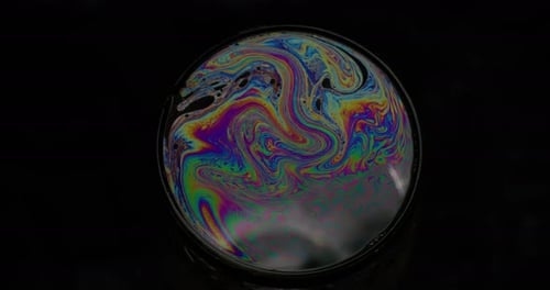 Psychedelic Bubble Swirl Soap Colorful Ink Sphere