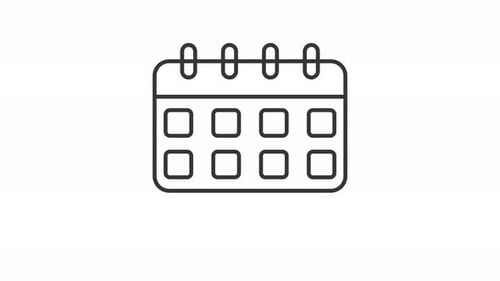 holiday event calender animated icon