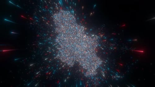 Abstract Map Of Serbia