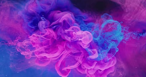 Ink Color Blend Paint Water Drop Pink Blue Splash