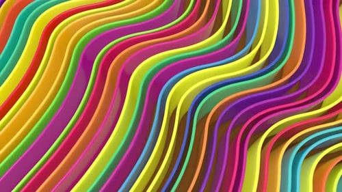 Wavy Background Multi Color Close