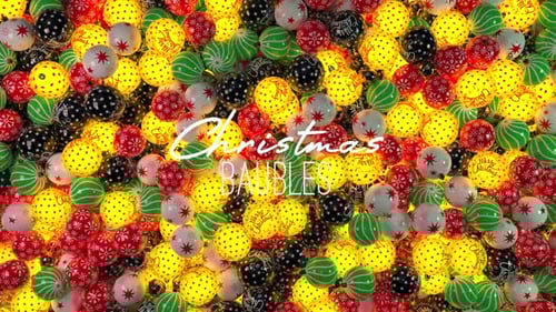 Chritmas Baubles Transition 4K