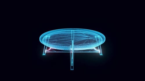 Coffee Table Hologram 4k