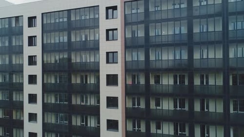 Glass Facade and Ventilation System at Residential Building