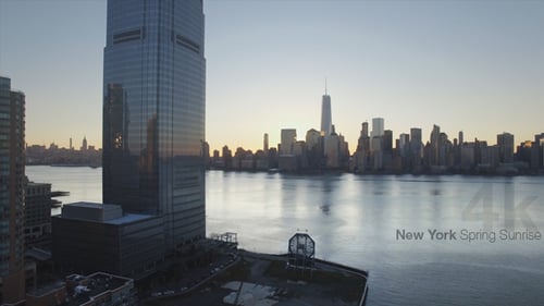 Sonnenaufgang im Frühling in New York