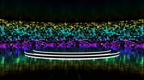 Bucle de fondo de podio escenario