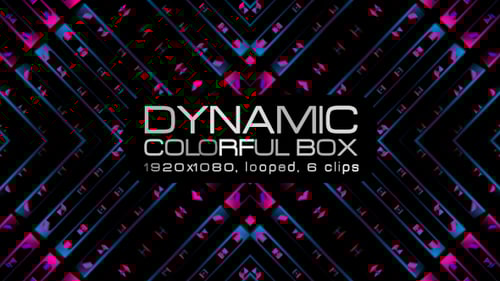 Dynamic Colorful Box VJ Pack