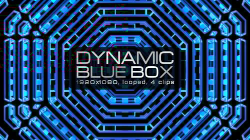 Dynamic Blue Box VJ Pack