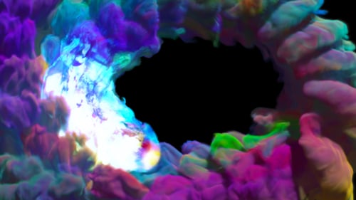 Colorful Fireball Transition