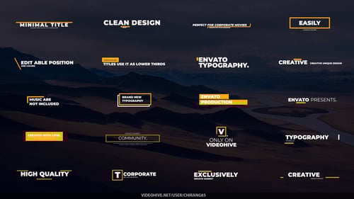 Animated Typographic Promo