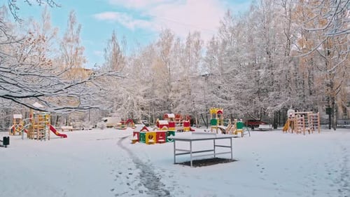 The Beginning Of Winter At The Playground