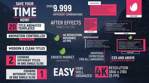 Modern & Clean Titles and Lower Third