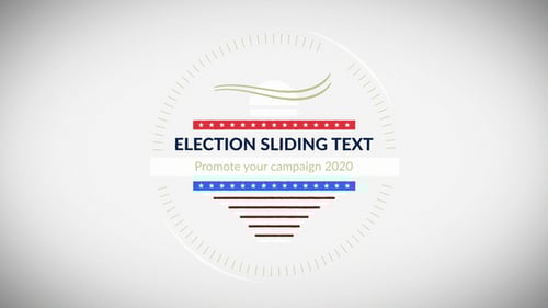 Texto deslizante de eleição