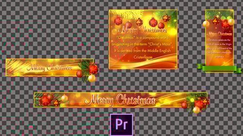 Weihnachten in Unterer Drittel — Premiere Pro