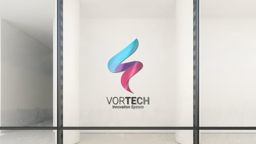 Glass Curtain Wall Logo Mock Up