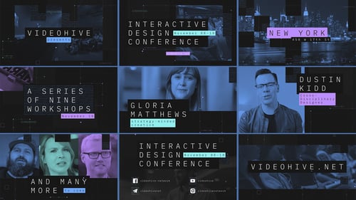 Interaktive Designkonferenz — Event-Promo