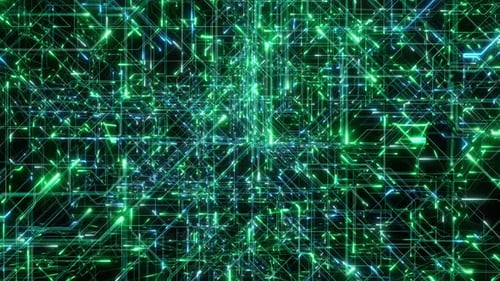 artificial intelligence network Ai line circuit technology Data Transfer abstract 5g