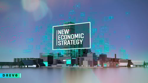 New Economic Strategy/ Business and Corporate Grow Intro/ HUD UI Breaking News/ Oil and Energy Ident