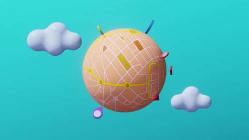 gps navigation system concept