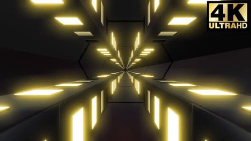 Neon Tunnel Vj Loop Pack 4k
