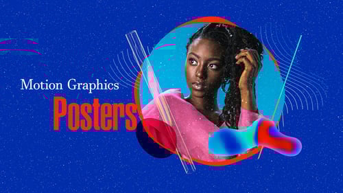 Cartazes Gráficos em Movimento criativas