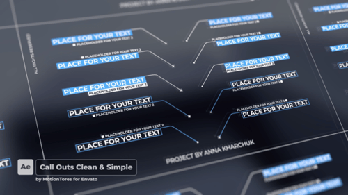 Call Outs Clean & Simple \ After Effects