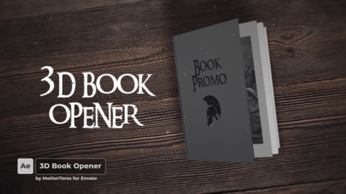 3D Book Opener \ AE