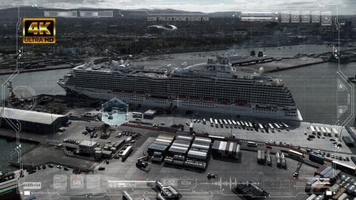 Drone Helicopter HUD UI Screens For Premiere Pro