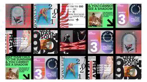 Typography abstract post