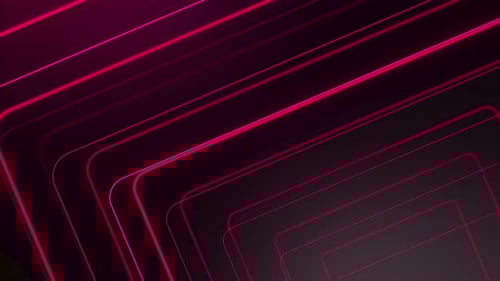 Red Glowing Neon Lines Abstract Tech Futuristic Motion Background