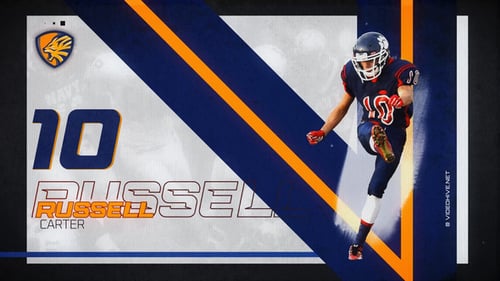 Vorstellung des Sportteamspielers//Team-Intro