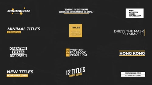 Minimal Titles | FCPX