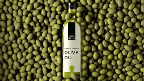 Olive Oil Bottle Label Mockup