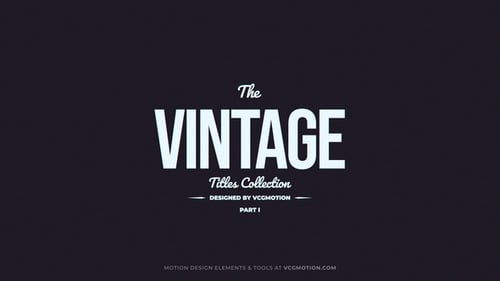 Vintage Text Presets