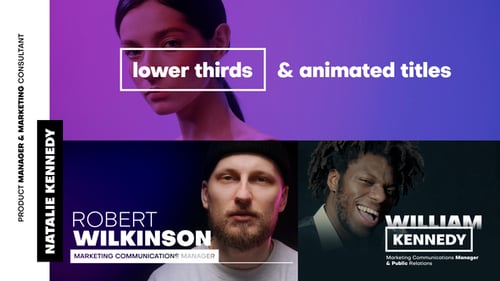 Animated Titles and Lower Thirds
