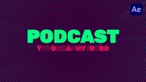 Podcast Typography Intro