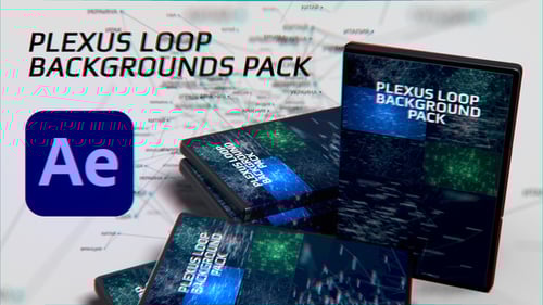 Plexus Loop Backgrounds Pack - After Effects