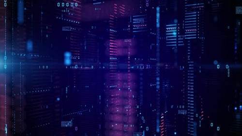 4K Digital Cyberspace And Data Network Connections 00734