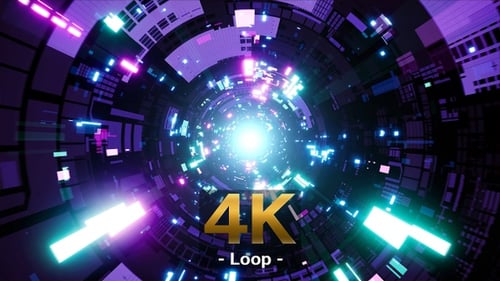 Cyber Neon VJ Loop