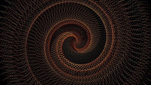 spiral yellow Particle