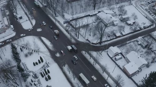 The Movement Of Cars On The Road Of The City