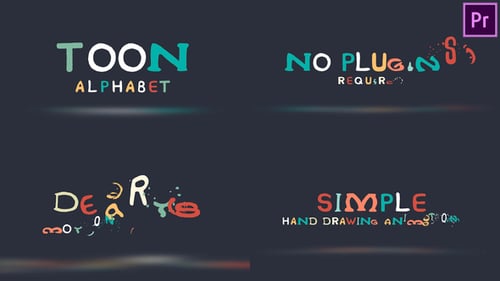 Toon Alphabet Premiere Pro