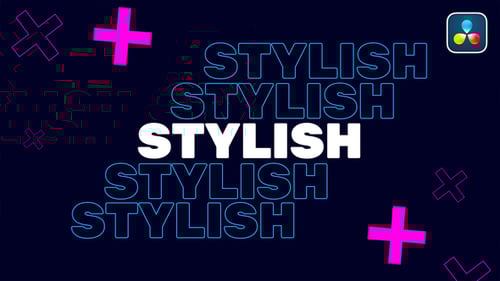 Stylish Typography Intro | DaVinci Resolve